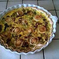 recette Quiche Poireaux - lardons - Chèvre.