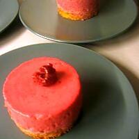 recette petits entremets mousse framboise