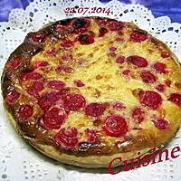 recette Tarte aux cerises bigarreaux.avec crème.