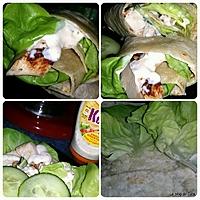 recette Wraps au poulet