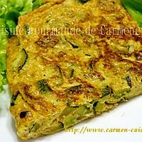 recette Frittata de courgettes et chorizo