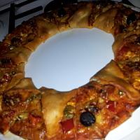 recette Pizza *soleil* au chorizo poivron et chévre