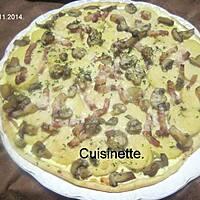 recette tarte aux quenelles de brochet et parmesan.