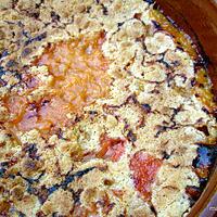 recette Crumble aux abricots( et nectarines)