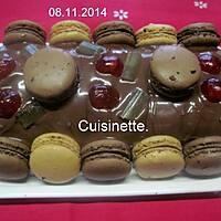 recette Roulé au chocolat et macarons.