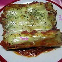 recette Gratin de cannellonis farcis.