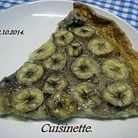 recette Tarte aux bananes sur une compote de bananes.