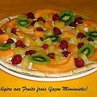 recette Tarte Légère aux fruits frais