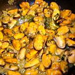 recette Les moules marinières(pour une petite entrée)