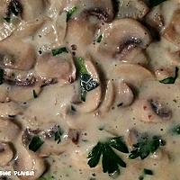 recette Sauce aux champignons