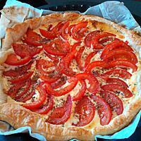 recette Tarte à l'ail et tomates