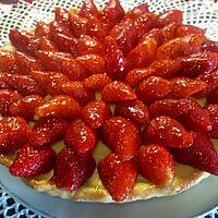 recette Tarte aux fraises crème pâtissière.