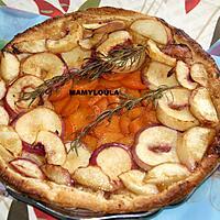 recette Tarte fine aux nectarines et aux abricots façon ch'ti