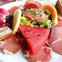 recette UNE PETITE ASSIETTE DE CHARCUTERIE CORSE SUCREE SALEE