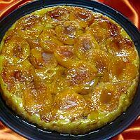 recette Tatin aux abricots et pommes cannelle.