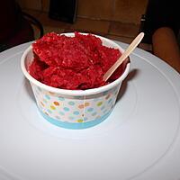 recette Glace à la framboise