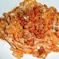 recette TAGLIATELLE SAUCE RAGU ALLA SICILIANA