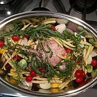 recette Poulet aux herbes et aux légumes de saison