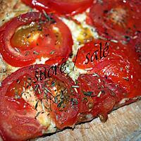 recette tarte à la moutarde ,tomates et emmental