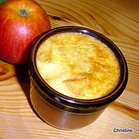 recette Petits pots de crème aux pommes caramélisées