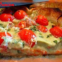 recette Tarte au roquefort et aux tomates cerises