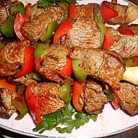 recette Brochettes de boeuf au paprika