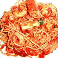 recette SPAGHETTI CREVETTES SURIMI