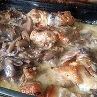 recette Poulet sauce champignons