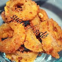 recette Beignets d'oignons frits sans oeuf