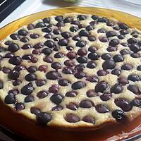 recette clafoutis de raisin de  mon pépétou