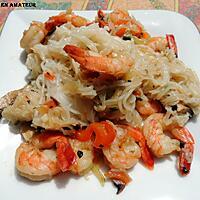 recette Konjac aux crevettes