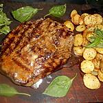 recette Piéce de boeuf grillée pommes de terre aux herbes de provence