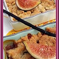 recette Crumble Vanillé aux figues