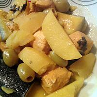 recette Tajine poulet, olive, pomme de terre