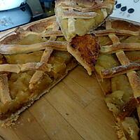 recette TARTE AUX POMMES CARAMELISEE ET CONFITURE DE FIGUES