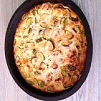 recette clafoutis figues, bananes, coco,caramel