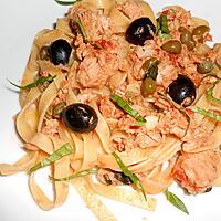 recette TAGLIATELLE AU THON