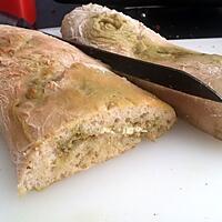 recette Baguette ciabatta au pesto