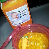 recette Velouté de carottes au cumin-alphabet *Pour Bébé*