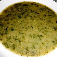 recette SOUPE MACHE ET POMMES DE TERRE