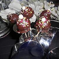 recette Cake pops pate d'amande au chocolat