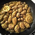recette poulet aux olives en boulettes
