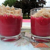 recette Verrine mousse de betteraves au thon