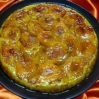 recette Tatin aux abricots et pommes cannelle.