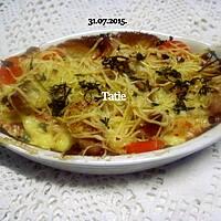 recette Gratin de carottes au poulet.