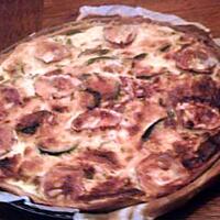 recette QUICHE COURGETTE ET CHEVRE