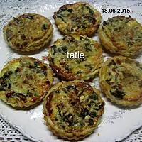 recette Quiche aux champignons et lardons fumés.