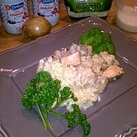 recette Risotto au saumon frais