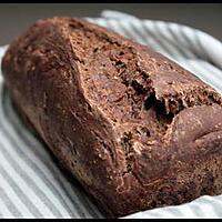 recette **Pain / cake au levain au chocolat noir & piment d'espelette **