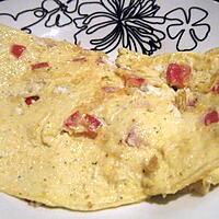 recette omelette facile tomate boursin ail et fines herbes